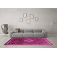 thumbnail image 3 of Ahgly Company Indoor Square Persian Pink Traditional Area Rugs, 7' Square, 3 of 4