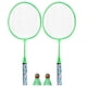 thumbnail image 1 of Raquetas de BáDminton para NiñOs, Juego Deportes Raqueta Volantes con 2 Pelotas Jugadores, Interior, Exterior, Deporte, Verde, 1 of 10