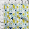 thumbnail image 1 of oneOone Organic Cotton Poplin Twill Fabric Parallelogram & Triangle Geometric Printed Craft Fabric BTY 42 Inch Wide, 1 of 4