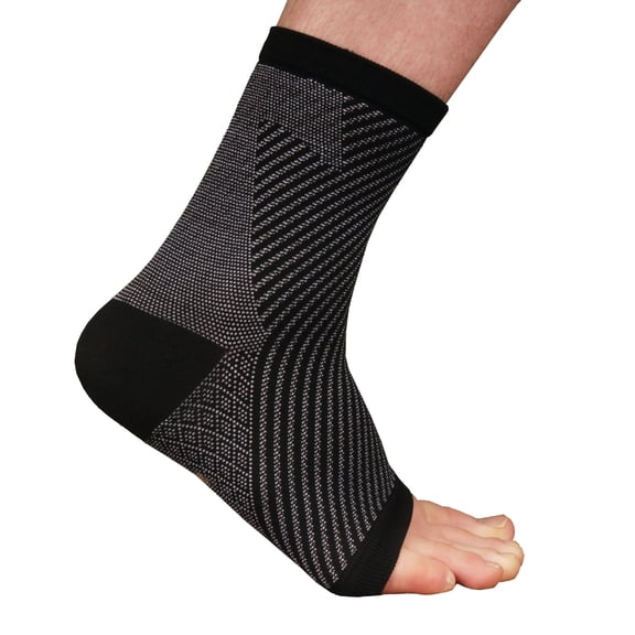Copper Compression Ankle Sleeve - Light Silver - Small/Medium - 10 Units
