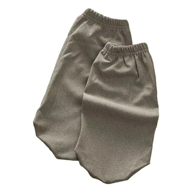 Calcetines térmicos para dormir con terciopelo térmico de doble cara, ligeros y transpirables Gris