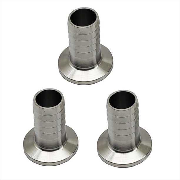 Tubo de Púas para Manguera, Conexión Sanitaria, Tipo Abrazadera Triple, Férula para Elaboración de Cerveza, 25 mm
