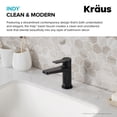 thumbnail image 5 of Indy Single Handle Bathroom Faucet in Matte Black (2-Pack), 5 of 12