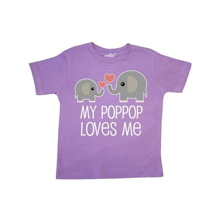 

Inktastic My PopPop Loves Me Grandkids Gift Toddler Boy or Toddler Girl T-Shirt
