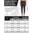 thumbnail image 4 of Leopatrix Womens Winter Cycling Pants 4D Padded Bike Thermal Tights Fleece Lined Leggings with Pockets, 4 of 8
