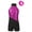 Hot Pink, variant on DPOIS Kids Girls Sequins Gymnastics Leotard Jumpsuit with Headwear Light Green&Black 6