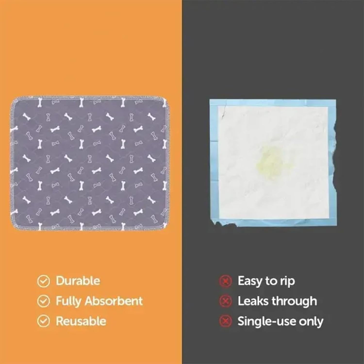 Puppy Pads with Pheromones,Puppy Pee Pads for Dogs, 2026 Upgraded Washable Puppy Pad with Pheromones, Puppy Pads with Pheromones - Leak & Odor Proof, Non-Slip Base, Easy to Clean & Reusable