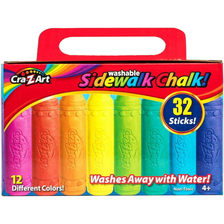 Cra-Z-Art Non-Toxic Washable Sidewalk Chalk, 32 Count Cra-Z-Art Non-Toxic Washable Sidewalk Chalk, 32 Count