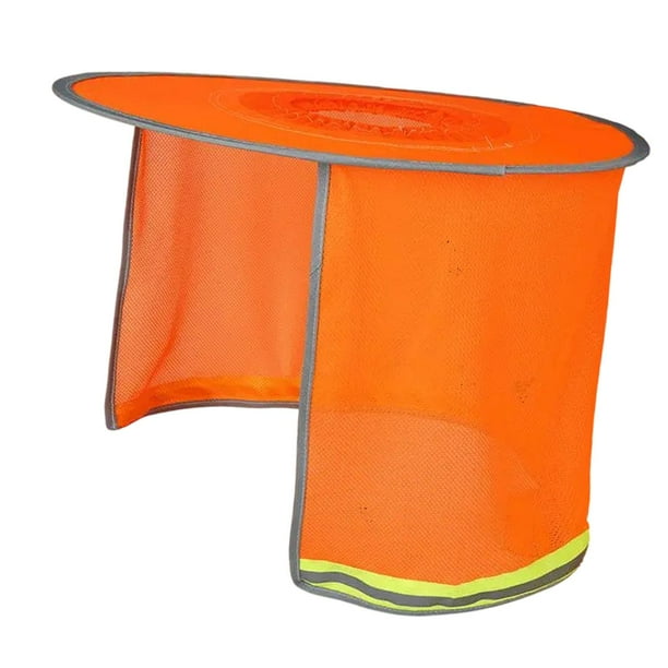 Visera para casco de festival, red croxet completa, sombra, sombra de cuello -Halls -shadow Naranja