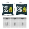 thumbnail image 2 of Pofeuu Avocado in Space1 Print Double-sided plush pillowcase Square Throw Pillow Covers Pillows Cover for Living Room Bedroom Sofa Couch Cushion Cover（No pillow core）-20"x20", 2 of 7