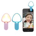 thumbnail image 2 of Mobile Phone Fill Light Clip-on 3 Modes Adjustable Portable Beauty Face Mini Tool (Blue/ Pink), 2 of 5