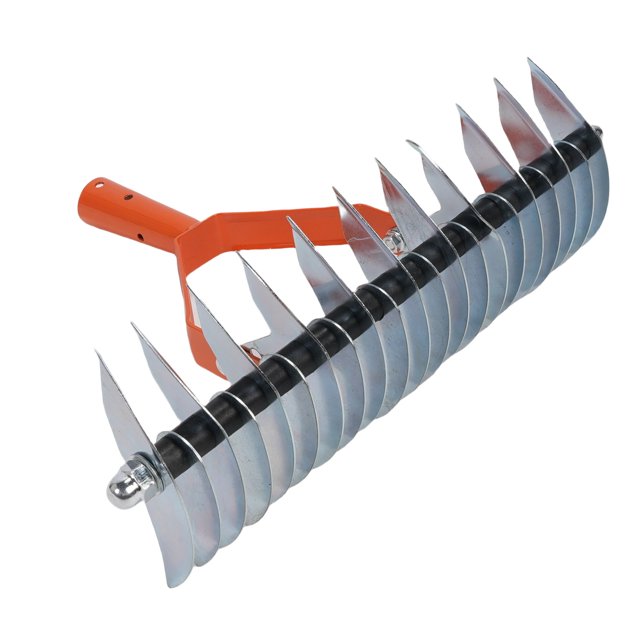 Thatch Rake, Dethatcher Rake Cushioned Grip Multifunctional Rugged Structure for Reseeding