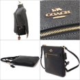 thumbnail image 3 of Coach Women's Top Zip Mini Rowan File Crossbody Bag In Crossgrain Leather (Black), 3 of 3