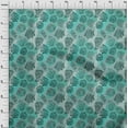 thumbnail image 3 of oneOone Georgette Viscose Turquoise Blue Fabric Skins Animal Craft Projects Decor Fabric Printed By The Yard 42 Inch Wide, 3 of 4
