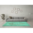 thumbnail image 3 of Ahgly Company Indoor Rectangle Persian Turquoise Blue Traditional Area Rugs, 2' x 5', 3 of 4