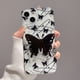 thumbnail image 1 of Funda suave con soporte de mariposa láser 3D para iPhone 13, 12, 11, 14 Pro, X, XR, XS, MAX Plus + cubierta trasera con borde ondulado Fivean unisex, 1 of 2