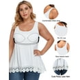 thumbnail image 5 of COMFREE Women's Camisole with Built in Bra Plus Size Tank Top Cami Flowy Casual Tops with Adjustable Strap (S-4XL), 5 of 7