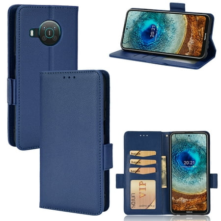 Nokia X100 Case , PU Leather Flip Cover Card Slots Magnetic Closure Wallet Case for Nokia X100