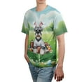 thumbnail image 4 of Happy Easter Hello Spring Schnauzer Playing Football All Over Print 3D Shirt Unisex Merch Miniature Schnauzer Dog Lover - 13003, 4 of 6