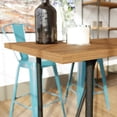 thumbnail image 5 of Sauder Iron City Industrial Counter-Height Dining Table, Checked Oak Finish, 5 of 11