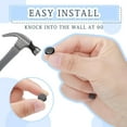 thumbnail image 3 of 60 Pieces Zinc Alloy Push Pins, Heavy Duty Thumb Tacks for Picture Hanging with 20 lbs Capacity, Round Flat Head Black Metal Tacks for Wall & Bulletin Board, 3 of 8