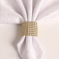 thumbnail image 3 of 50 Uds. Anillos de servilleta de diamantes de imitación decoración de diamantes para banquete de boda banquete recepción Catering Sailing Electrónica, 3 of 4