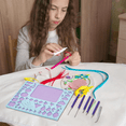 thumbnail image 5 of Kit de 7 Herramientas de Quilling de Papel para Principiantes Adultos Juego de Herramientas de Quilling Ranuradas con Regla Geométrica, Bolígrafo Ranurado y Pinzas, 5 of 5