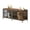 Rustic Brown 724, variant on Multipurpose 80 Dog Crate End Table, 2-Door Indoor Pet Kennel with Rustic Brown Finish, Furniture Style Dog House for Large & Medium Dogs, TV Stand or Side Table for Living Room