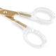 thumbnail image 3 of Elegantes tijeras multiusos en acrílico dorado de primera calidad y acero inoxidable para oficina, hogar, escuela y manualidades (16,5 cm), 3 of 5