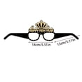 thumbnail image 3 of 12 pcs 2025 New Year Eyeglasses Black and Gold Cone Hat and Glasses New Years Eve Party Supplies Supplies, 3 of 4