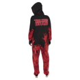 thumbnail image 2 of Walking Dead Mens Union Suit Hooded Onesie Pajama Costume, Black/Red, Size: XLarge, AMC, 2 of 2