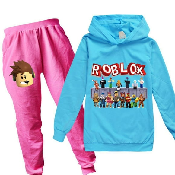ROBLOX Hoodie Jogging Pants Set Of 2, Casual Sportswear Suit For Teenagers, Hoodies, Pullovers