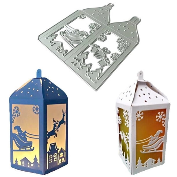 Plantillas de corte de Metal, troqueles de corte de caja de Navidad, herramientas de fabricación DIY en relieve para álbum de recortes, diseño de tarjeta de papel para álbum de fotos
