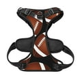 thumbnail image 5 of Picia Brown Football On Black No-Pull Dog Harness Reflective Front Clip Vest with Handle,Step-in Air Dog Harness,Adjustable 2 Metal Rings 4 Buckles,Easy to Put on & Take Off, 5 of 9