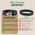 thumbnail image 5 of DinoBand Emergency Info Wristband with Dinosaur Facts for Children Kids Medical and Contact Information Bracelet  (White), 5 of 8