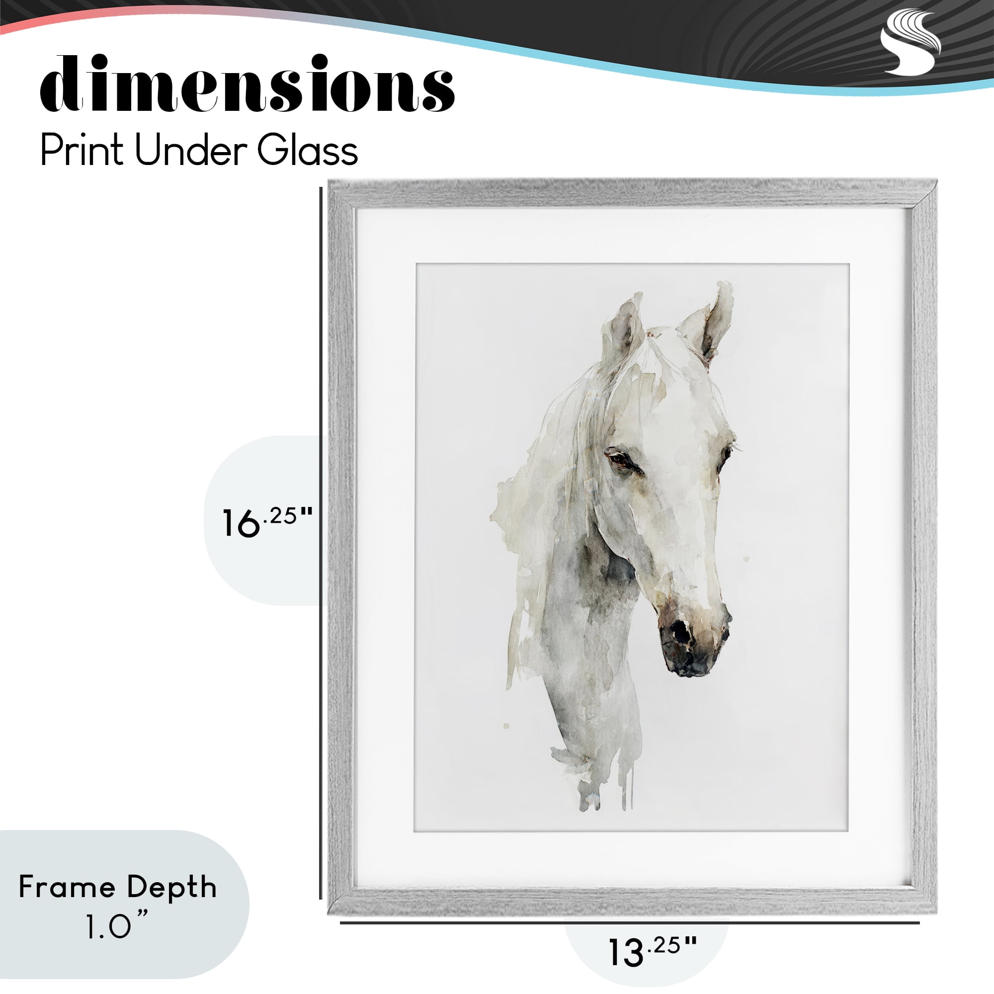 Stupell Industries Soul Of The Prairie Gray Framed Print Under Glass, design by Svetlana Aleynikova