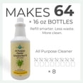 thumbnail image 3 of EarthSential Lemongrass Plant-Based All Purpose Household Cleaner Concentrate – 32 oz (Makes 64 × 16 oz Bottles), 3 of 5