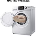 thumbnail image 5 of Cestas de cama para perros y gatos redondas de lujo de 60cm, cojín de donut para mascotas lavable y cálido, supersuave y cómodo para perros y gatos pequeños, marrón claro Feliz Sencillez, 5 of 5