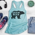 thumbnail image 2 of Gram Bear Tank Top, Ladies Racerback Tank Top, Grandma Tank, Gram Tank, Grandmother Tank, Cancun, X-Large, 2 of 3