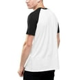 thumbnail image 2 of Ma Croix Mens CONTRAST RAGLAN SHORT SLEEVE T Shirts Short Sleeve Baseball Jersey Casual Sport Tee, 2 of 6