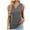 Gray, variant on Timegard Summer Tank Tops for Women Notched V Neck Solid Color Fitting Comfy Casual Sleeveless Tops