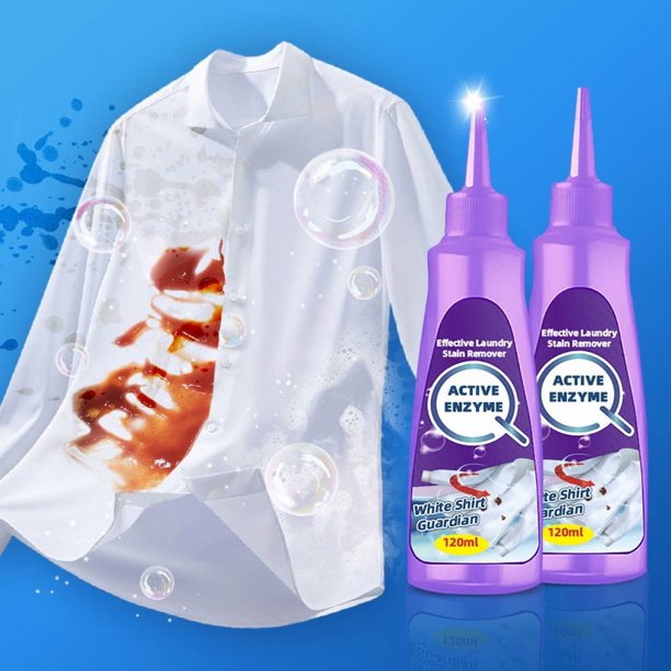 Limpiadores domésticos Descontaminación de ropa con enzimas activas Clean Wash - Líquido quitamanchas 120 ml Para manchas de aceite Para manchas amarillas Quitamanchas instantáneo 120 ml una descontam