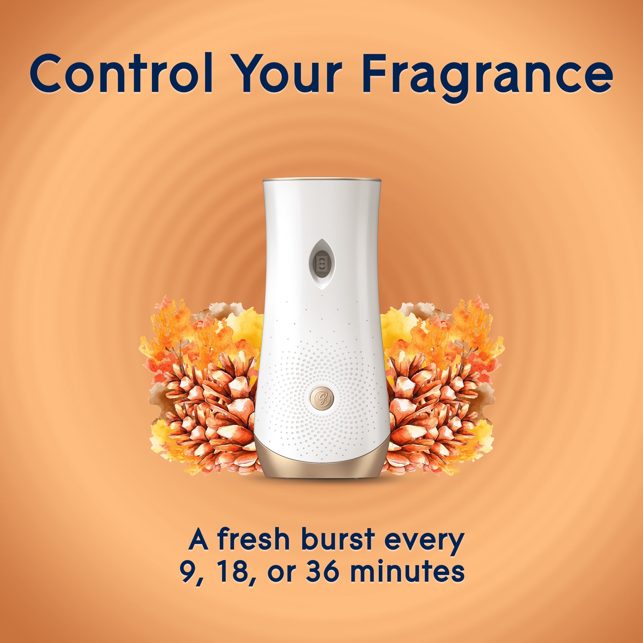 (4 pack) Glade Automatic Spray Air Freshener Starter Kit, Mothers Day Gifts, 1 Holder + 1 Refill, Cashmere Woods, Infused with Essential Oils, 6.2 oz