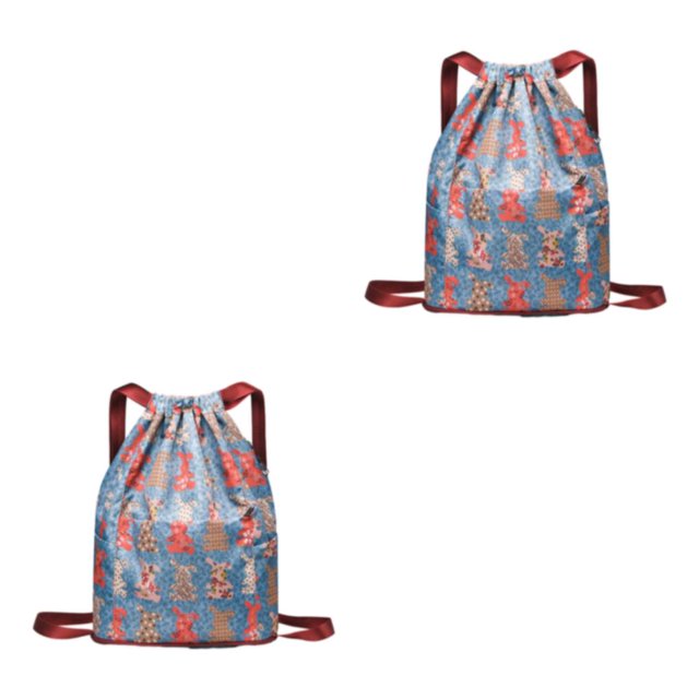 relayinert Scratch Resistant And Wear-resistant Dry-wet Separation Travel Sports Backpack Lightweight And Easy To Carry Cloth rabbit 2Set