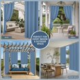thumbnail image 5 of Pure Royalblue Outdoor Curtains for Patio Waterproof, Windproof Privacy Curtains with Weighted Bottom, Simple Solid Color Outside Drapes for Picnic Garage Backyard Cabana 54"x84" 1 Panel, 5 of 8