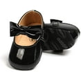 thumbnail image 5 of Baby Girls Ballet Dress Shoes - Mary Jane Soft Sole Sidebow Toddler Moccasins, 5 of 7