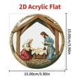 thumbnail image 3 of Ganfancp Adornos para Belenes Adornos Colgantes Navideños Nacimiento Adornos Navideños para Navidad 111 Adornos Navideños para Belenes Decoración Religiosa Liquidación Atrapa Soles*1, 3 of 7