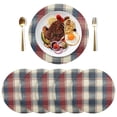 thumbnail image 3 of Multi Color Lines 15.4in Diameter PVC Plate Mat, Heat-Resistant and Cuttable, Kitchen Decor, 3 of 7