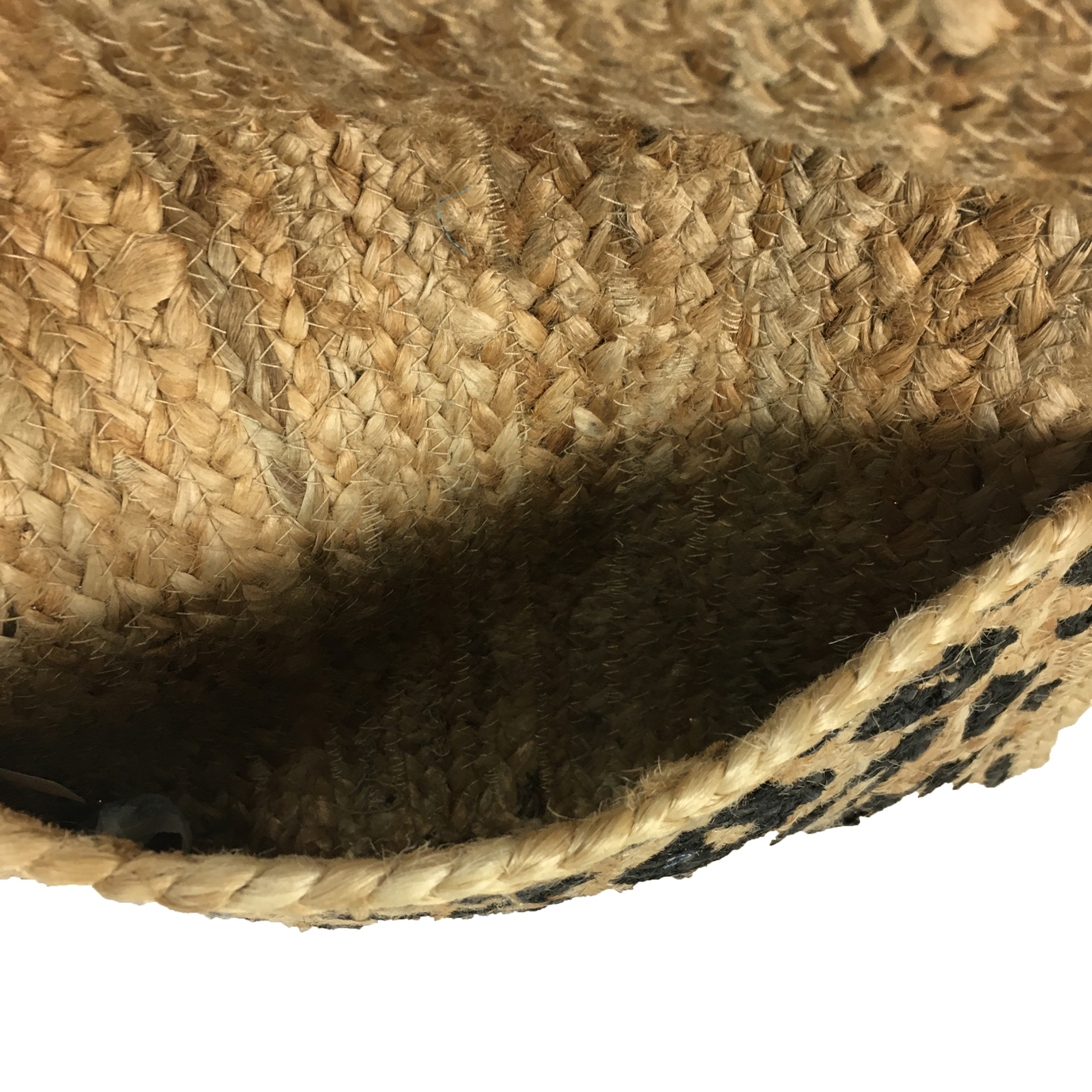 Magid Leopard Print Woven Jute Straw Clutch, Natural - image 3 of 3