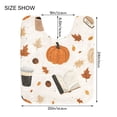 thumbnail image 5 of Yayeee Bath Rug for Bathroom Floor Non Slip Contour Fluffy Soft Absorbent Mat, 20"x24", Hand Drawn Pumpkin, 5 of 7